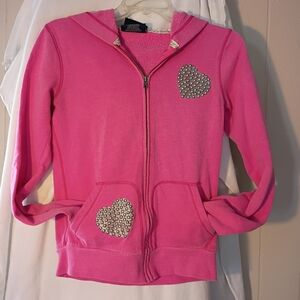Victoria's Secret Pink Kids Hoodie with Heart Accents